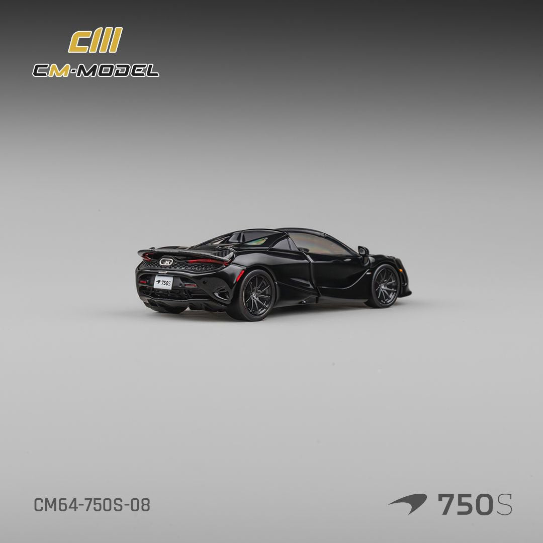 [CM MODEL] 1:64 Mclaren 750S Spider Onyx Black - Toy Space Diecast Online Store Singapore