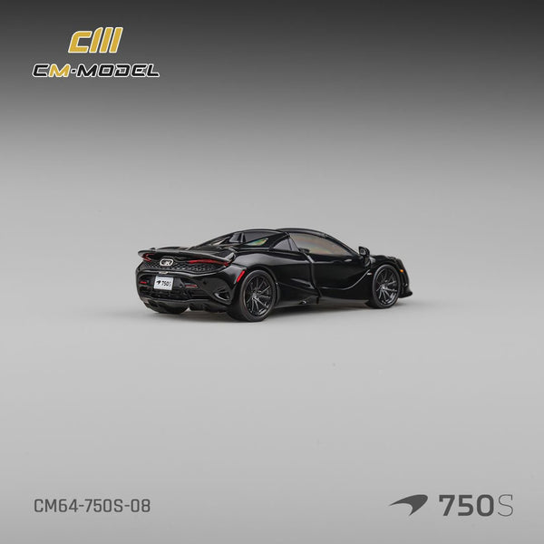 [CM MODEL] 1:64 Mclaren 750S Spider Onyx Black - Toy Space Diecast Online Store Singapore