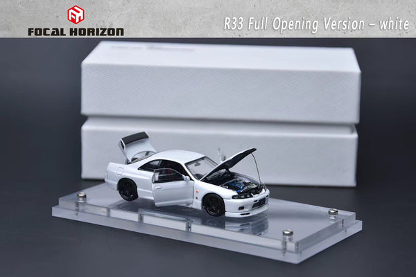 [FOCAL HORIZON] 1:64 Skyline R33 GT-R White