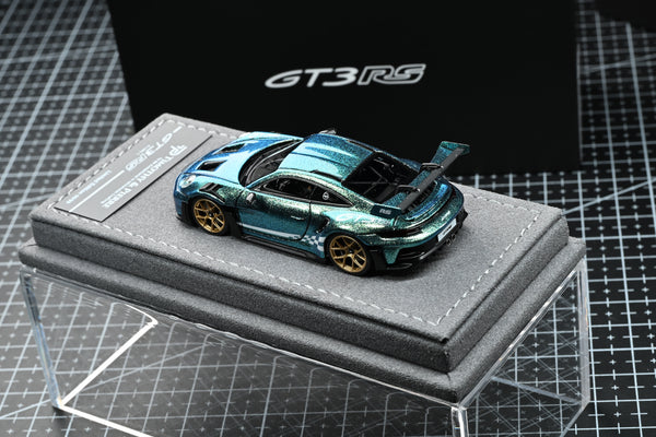 [TP] 1:64 Porsche 911 992 GT3 RS Special Effects Olive Green