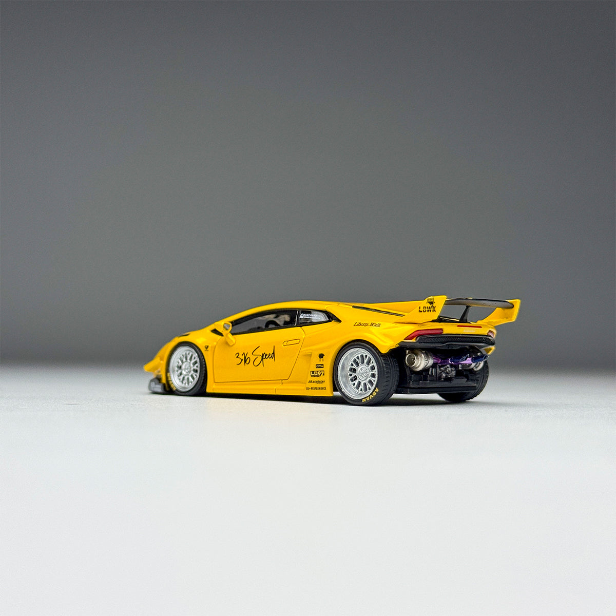 [KING MODEL] 1:64 LB Huracan GT Yellow & Purple Gold (Set of 2)