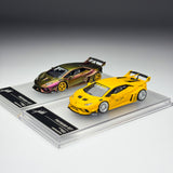 [KING MODEL] 1:64 LB Huracan GT Yellow & Purple Gold (Set of 2)