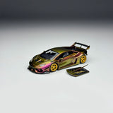[KING MODEL] 1:64 LB Huracan GT Yellow & Purple Gold (Set of 2)