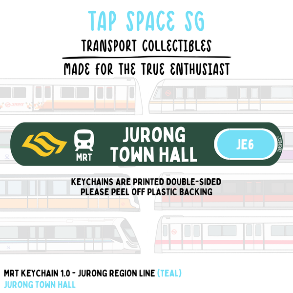 Jurong Town Hall MRT Station Keychain