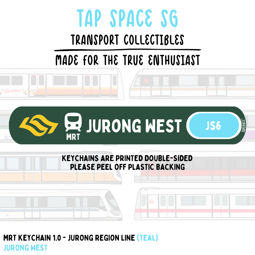 Jurong West MRT Station Keychain