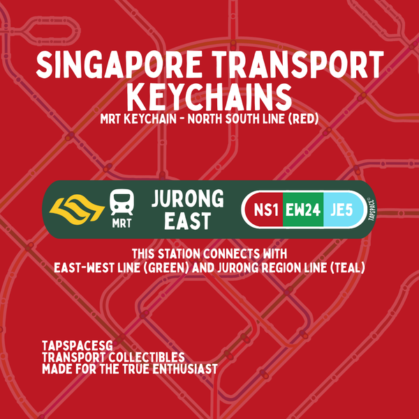 Jurong East MRT Station Keychain