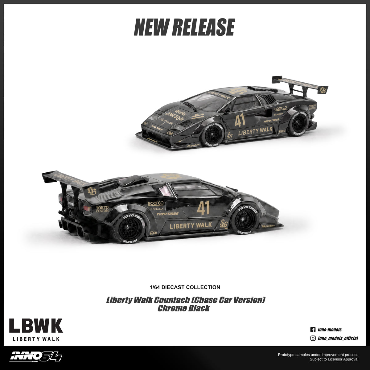 [INNO64] Liberty Walk Countach - Toy Space Diecast Online Store Singapore