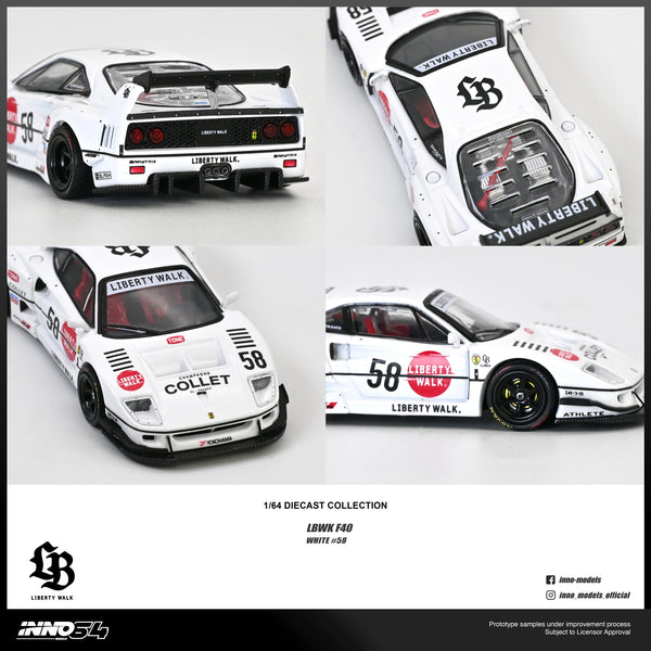 [INNO64] LBWK F40 Collet - Toy Space Diecast Online Store Singapore