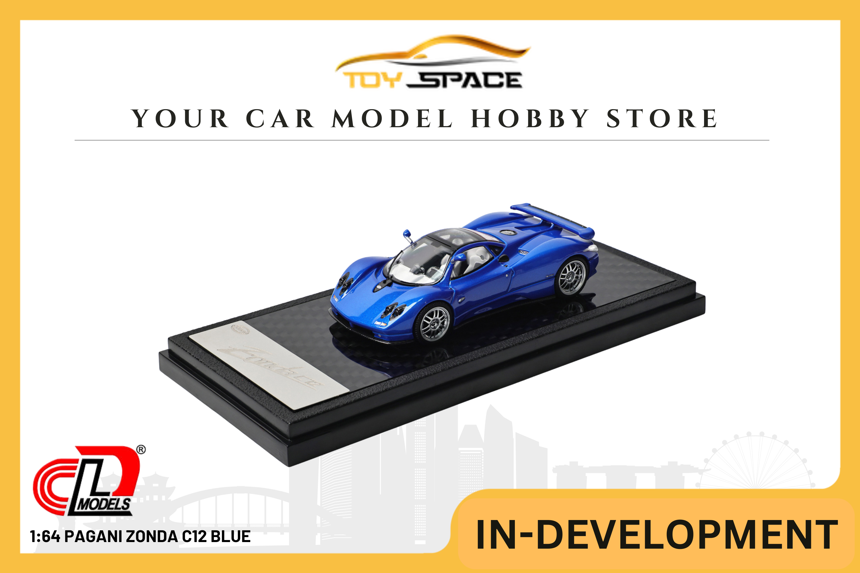 [LCD] 1:64 Pagani Zonda C12 Blue