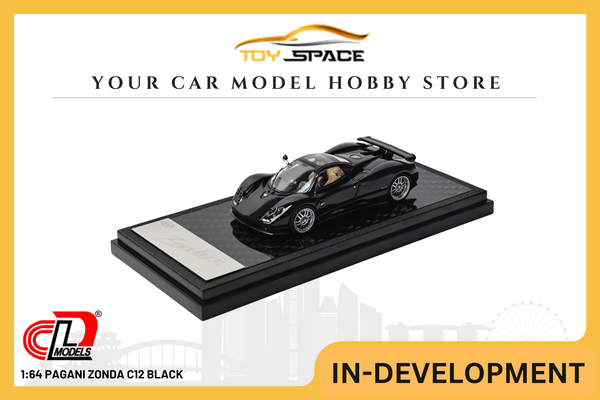 [LCD] 1:64 Pagani Zonda C12 Black