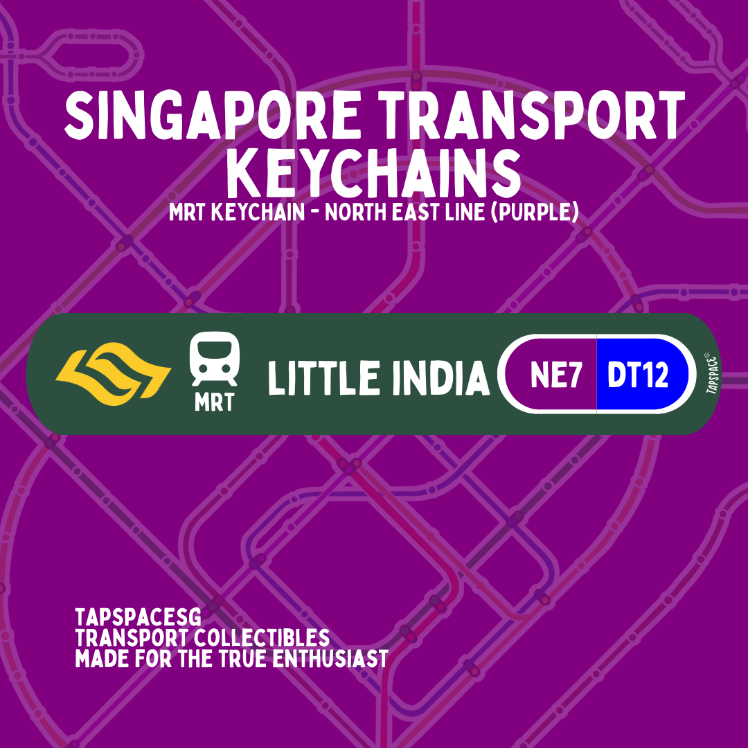 Little India MRT Station Keychain