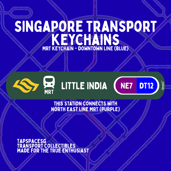 Little India MRT Station Keychain