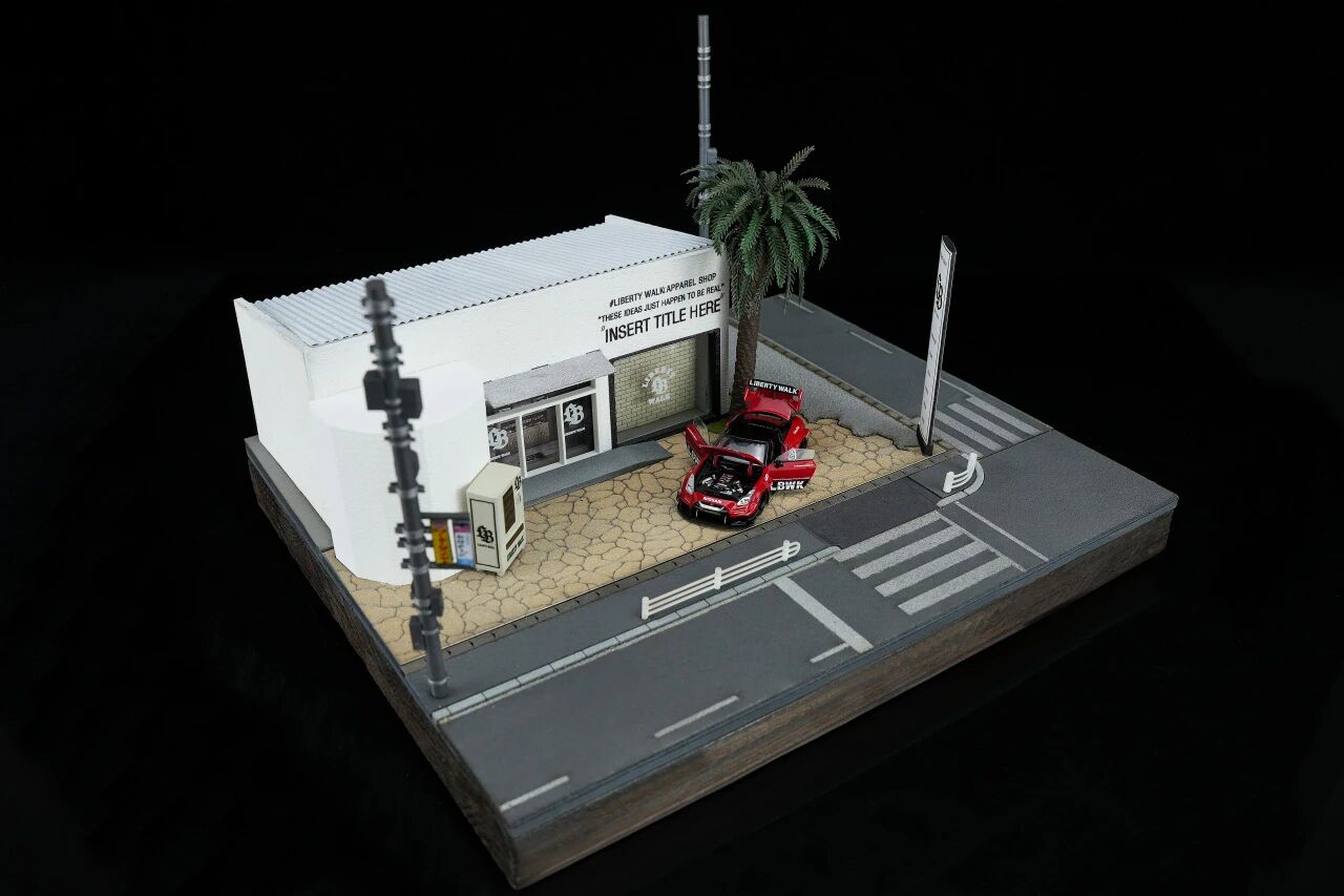 [MOTORHELIX] 1:64 Nagoya HQ Store Diorama