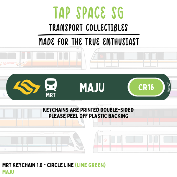Maju MRT Station Keychain
