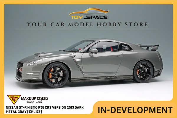 [MAKE UP] 1:18 Nissan GT-R Nismo R35 CRS Version 2013 Dark Metal Gray [EML173]