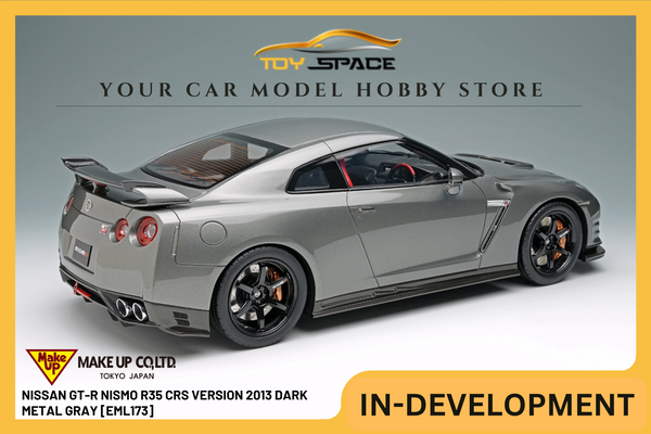 [MAKE UP] 1:18 Nissan GT-R Nismo R35 CRS Version 2013 Dark Metal Gray [EML173]