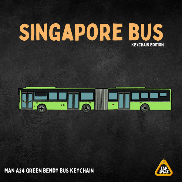 MAN A24 Green Bendy Bus Keychain