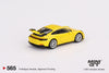 Mini GT Porsche 911 (992) GT3 Racing Yellow (RHD)