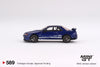 Mini GT Nissan Skyline GT-R Top Secret VR32 Metallic Blue (RHD)
