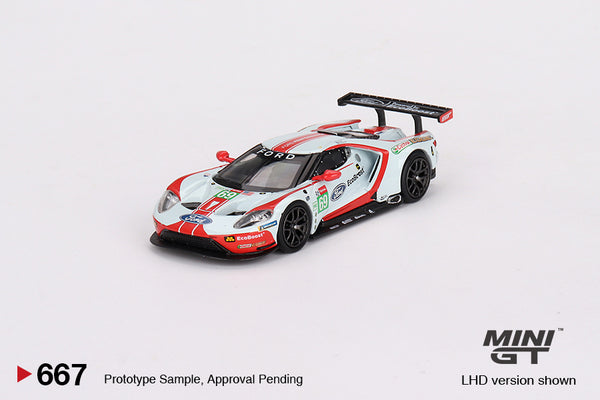 Mini GT Ford GT LMGTE PRO 2019 24 Hrs Of Le Mans Ford Chip Ganassi Team 4 Cars Set Limited Edition 3000 (LHD)
