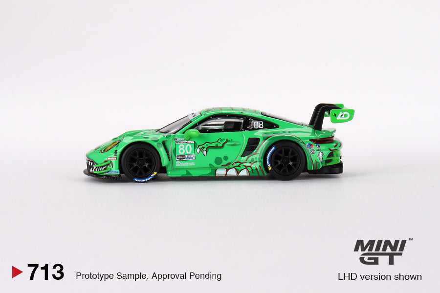 Mini GT Porsche 911 GT3 R #80 GTD AO Racing 2023 IMSA Sebring 12 Hrs (LHD)