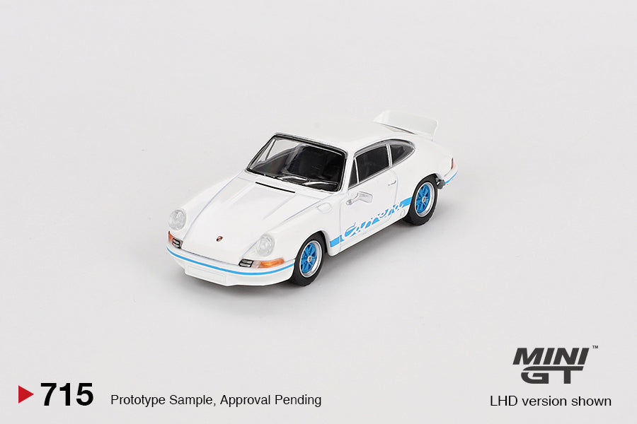 [MINI GT] Porsche 911 Carrera RS 2.7 Grand Prix White with Blue Livery