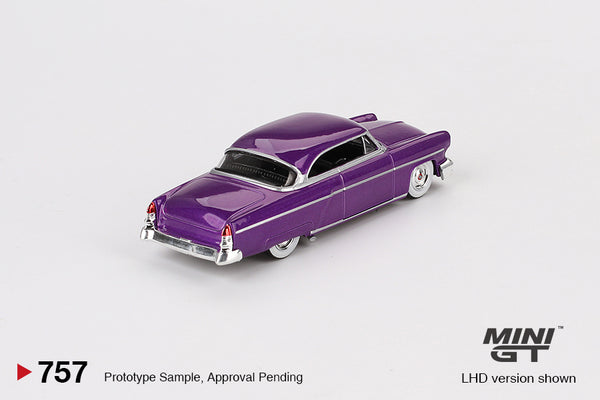 Mini GT Lincoln Capri Hot Rod 1954 Purple Metallic