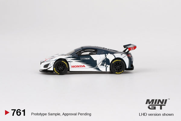 Mini GT Honda NSX GT3 EVO AlphaTauri Yuki Tsunoda 2023 Red Bull Formula Nurburgring