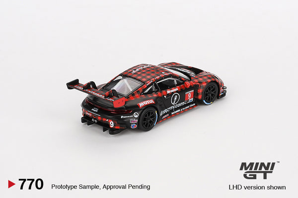 Mini GT Porsche 911 GT3 R #9 GTD PRO Pfaff Motorsports IMSA 2023 Sebring 12 Hrs. Winner