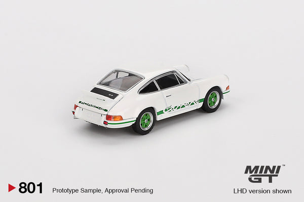 [MINI GT] Porsche 911 Carrera RS 2.7 Grand Prix White With Green Livery