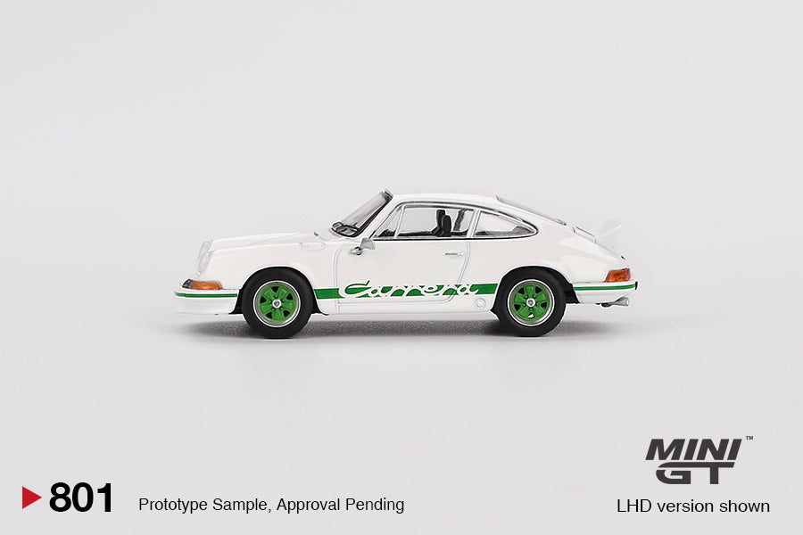 [MINI GT] Porsche 911 Carrera RS 2.7 Grand Prix White With Green Livery