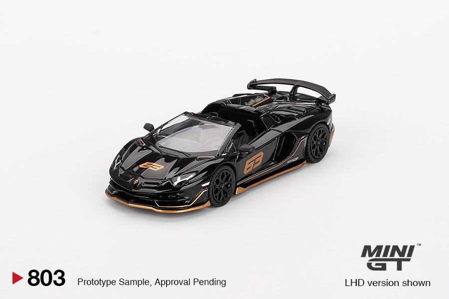 [MINI GT] Lamborghini Aventador SVJ 63 Roadster Nero Aldebaran