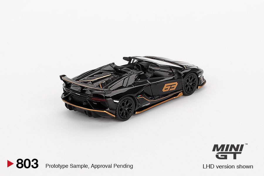 [MINI GT] Lamborghini Aventador SVJ 63 Roadster Nero Aldebaran