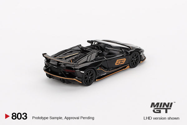 [MINI GT] Lamborghini Aventador SVJ 63 Roadster Nero Aldebaran