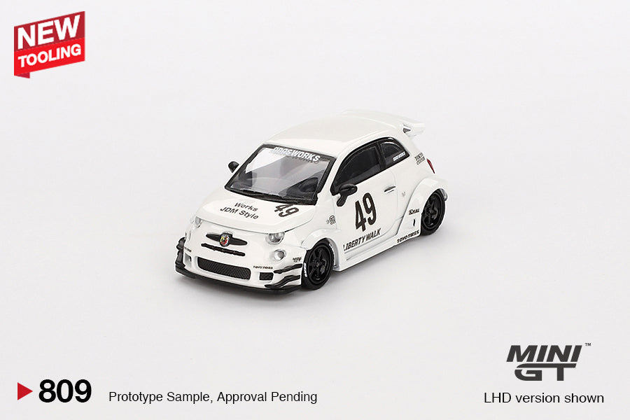 [MINI GT] LB-Works x Abas Works ABARTH 595 Gara White