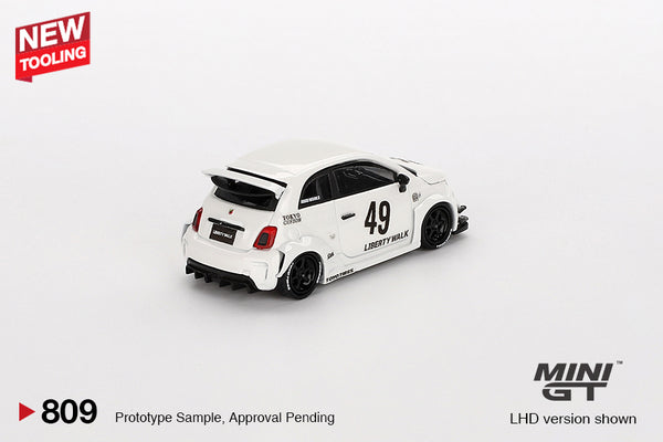 [MINI GT] LB-Works x Abas Works ABARTH 595 Gara White