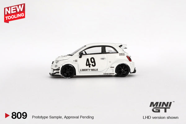 [MINI GT] LB-Works x Abas Works ABARTH 595 Gara White