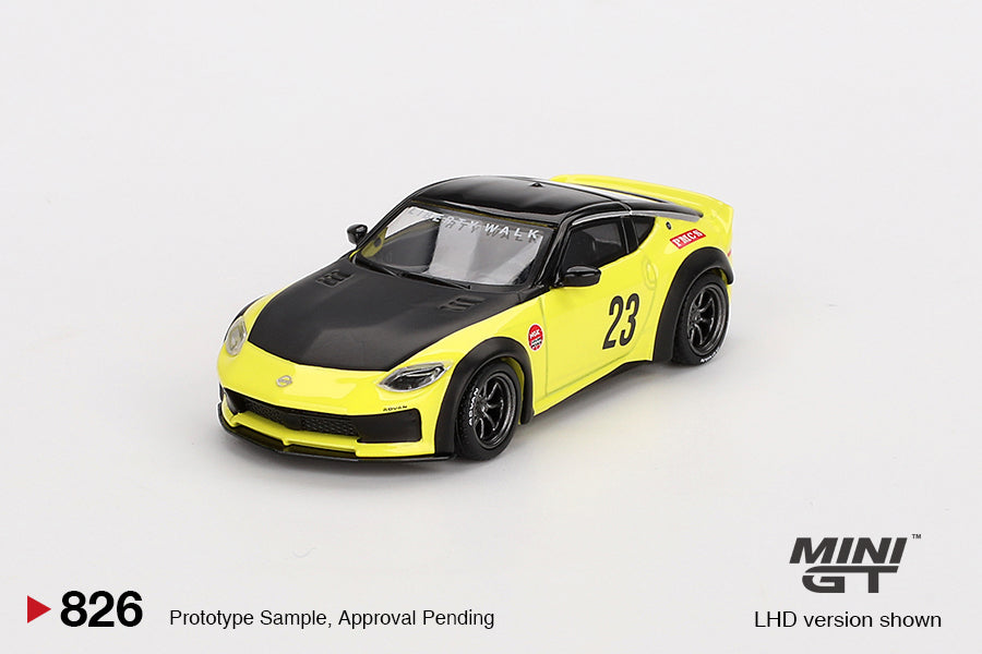 [MINI GT] Nissan Z LB★NATION Works Ikazuchi Yellow