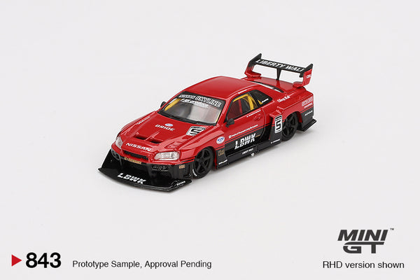 [MINI GT] Nissan LB-ER34 Super Silhouette Skyline Red/Black