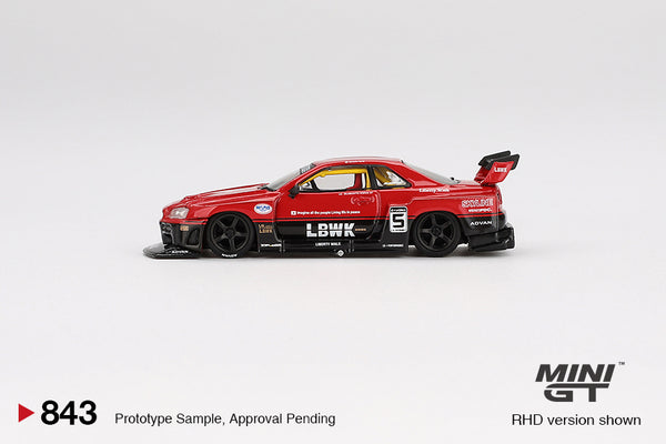 [MINI GT] Nissan LB-ER34 Super Silhouette Skyline Red/Black