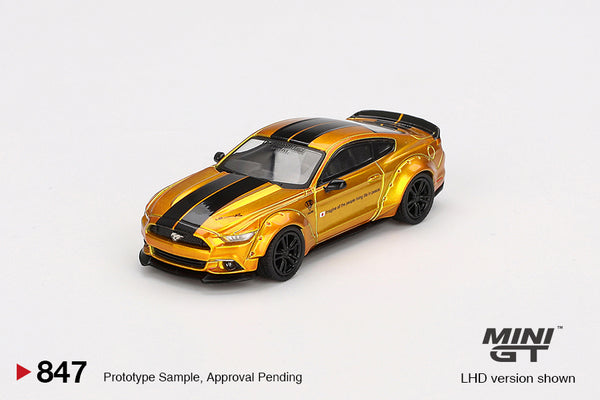 [MINI GT] LB-Works Ford Mustang LB Gold