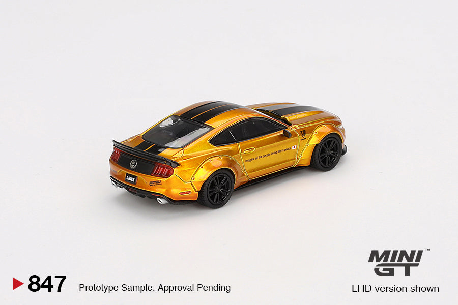 [MINI GT] LB-Works Ford Mustang LB Gold