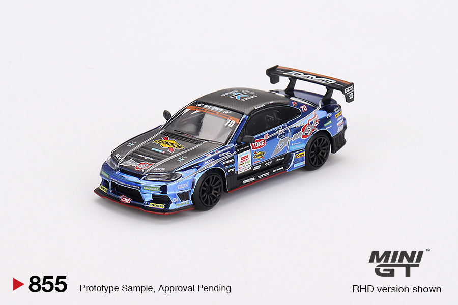 [MINI GT] Nissan Silvia (S15) D-MAX #70 D-MAX Racing 2023 D1 Grand Prix - Japan Exclusive RHD / D1 Blister Packaging