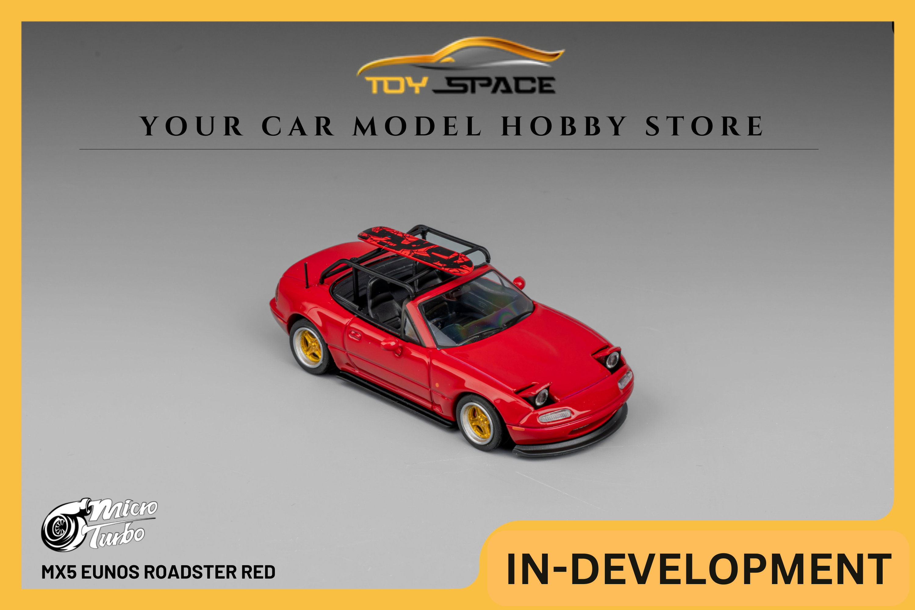 [MICRO TURBO] 1:64 MX5 Eunos Roadster Red