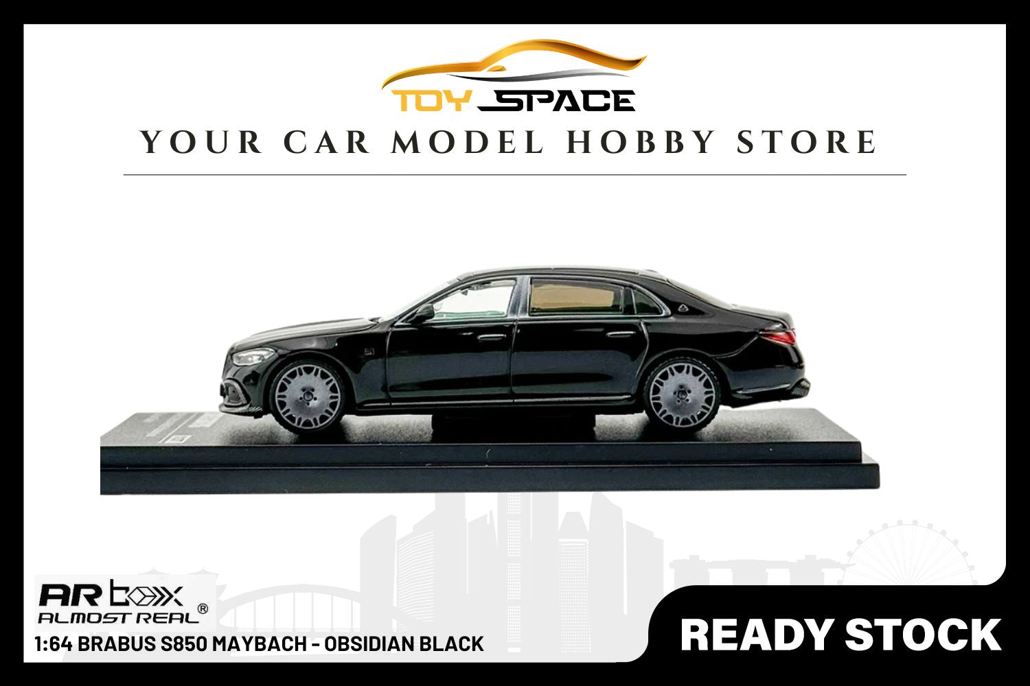 [ARBOX] 1:64 Brabus S850 Maybach Obsidian Black