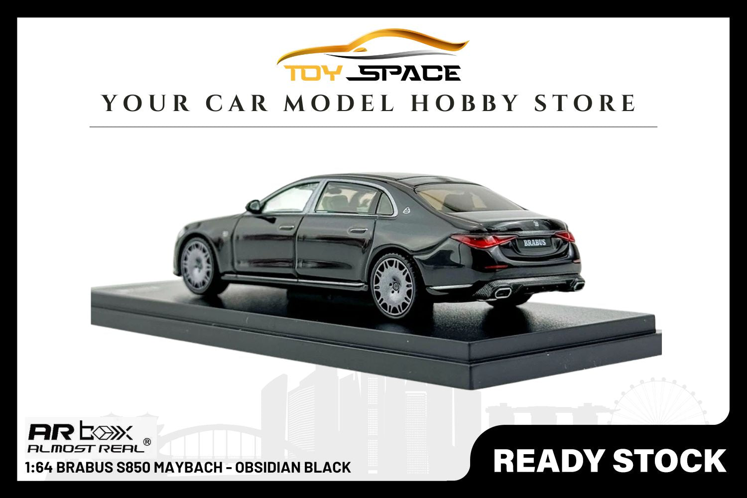 [ARBOX] 1:64 Brabus S850 Maybach Obsidian Black