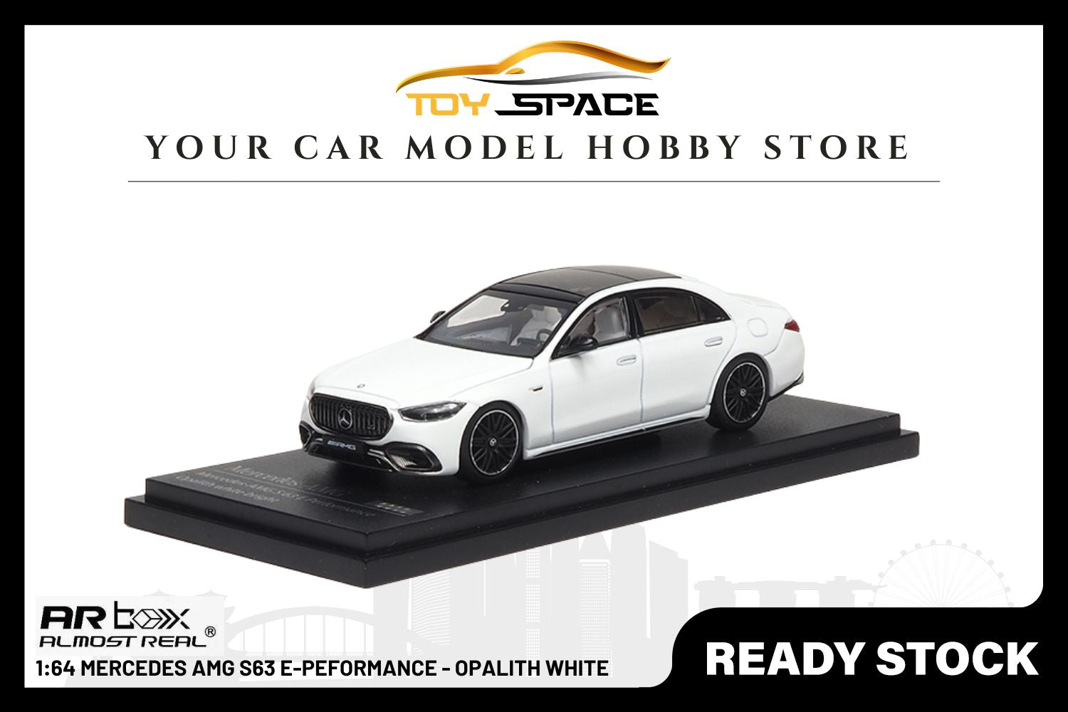 [ARBOX] 1:64 AMG S 63 E Performance 2023 Opalith White Bright