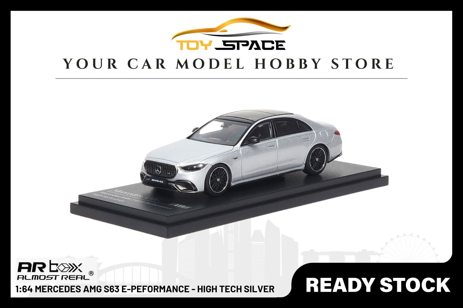 [ARBOX] 1:64 AMG S 63 E Performance 2023 High Tech Silver