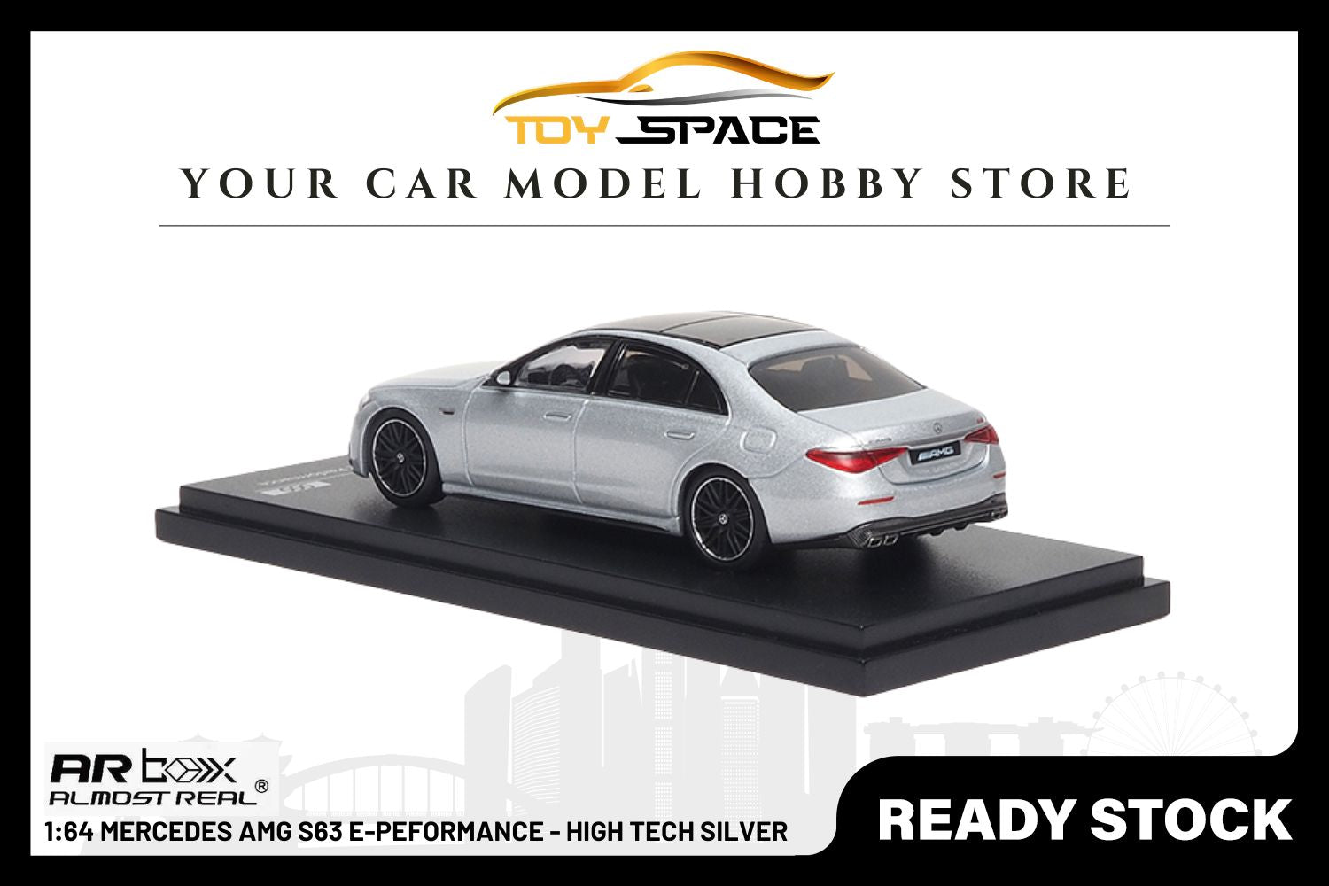 [ARBOX] 1:64 AMG S 63 E Performance 2023 High Tech Silver
