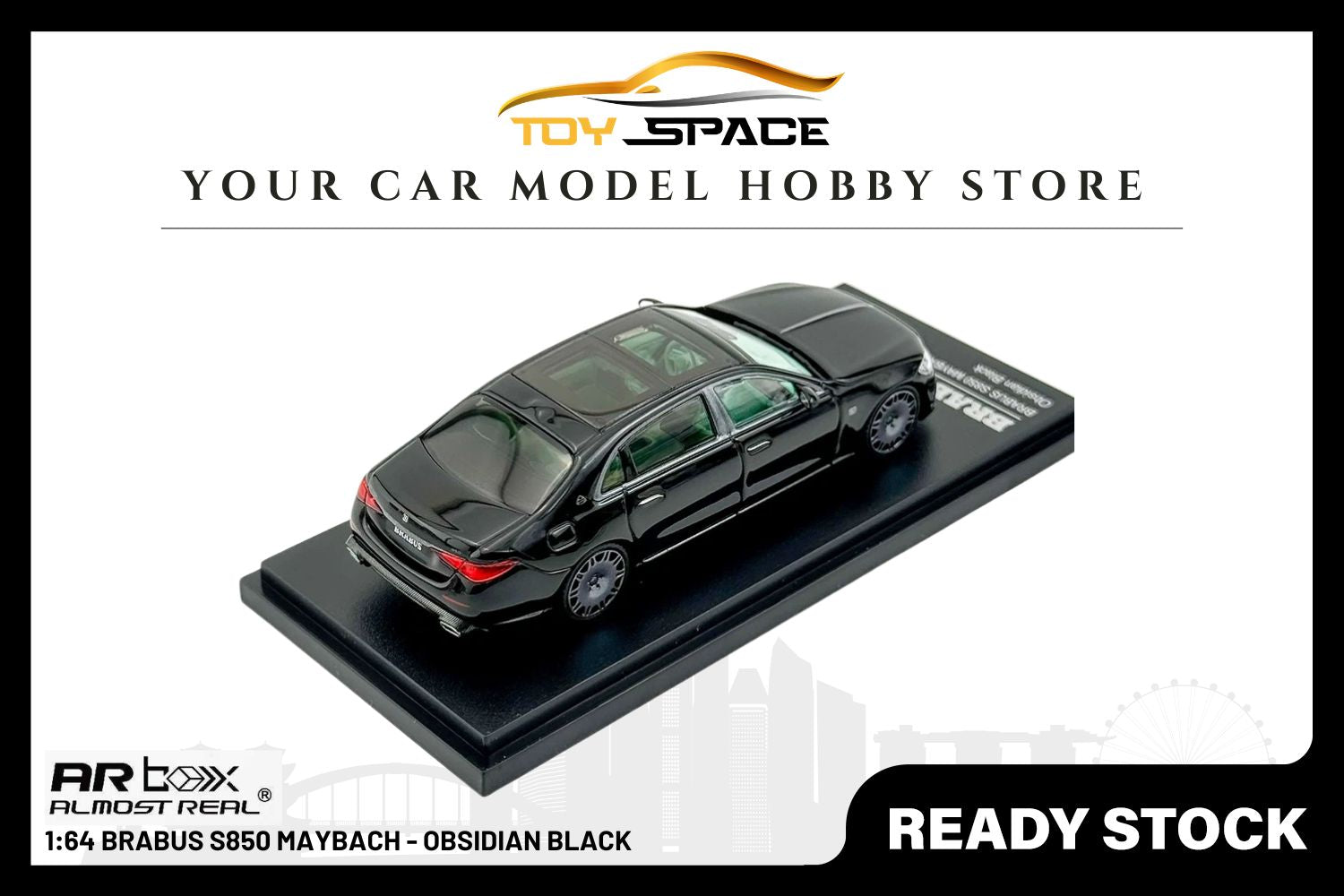 [ARBOX] 1:64 Brabus S850 Maybach Obsidian Black